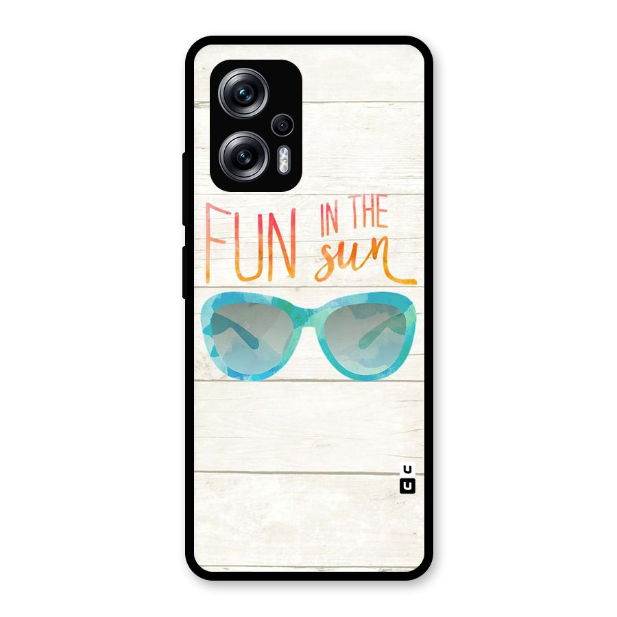 Sun Fun Glass Back Case for Redmi K50i
