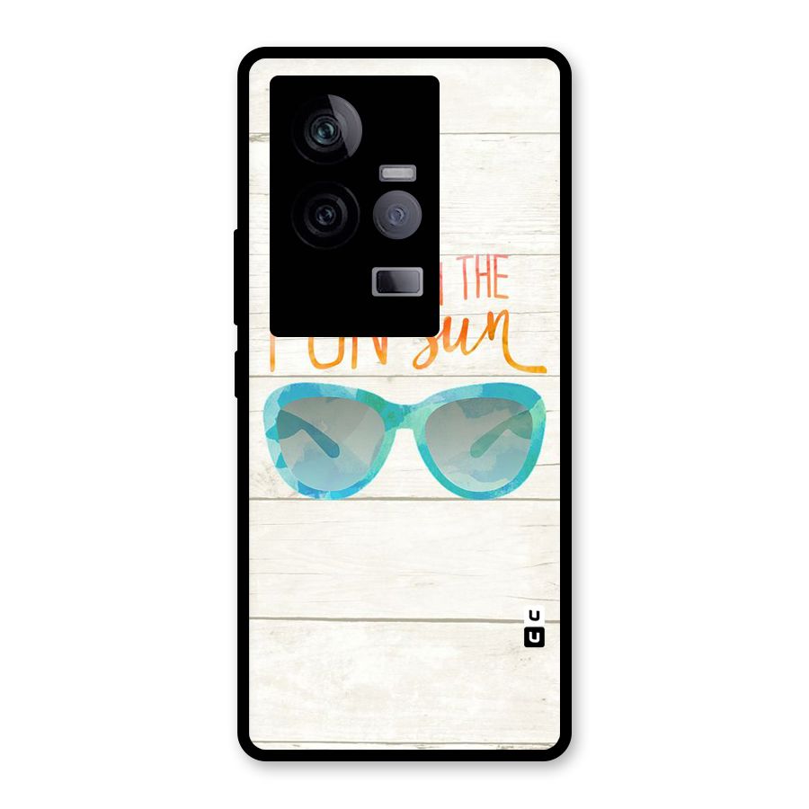 Sun Fun Glass Back Case for Vivo iQOO 11 5G