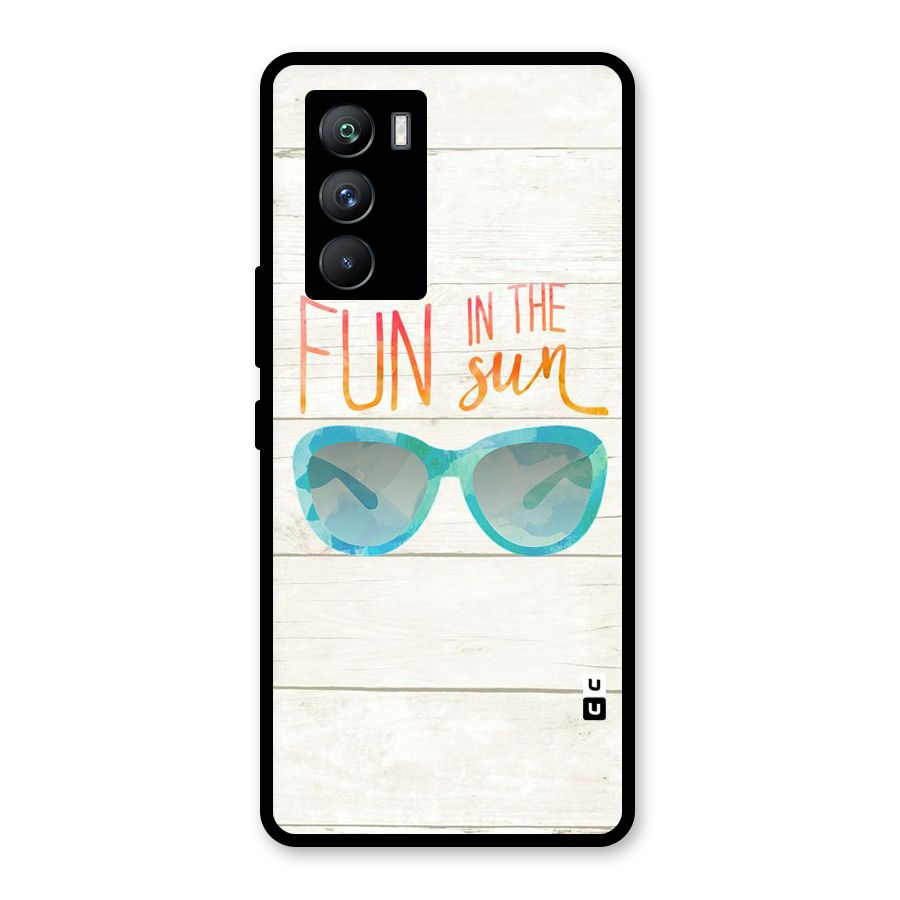 Sun Fun Glass Back Case for Vivo iQOO 9 SE