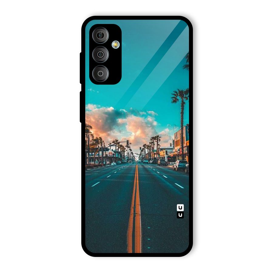 Sundown Road Glass Back Case for Galaxy F23