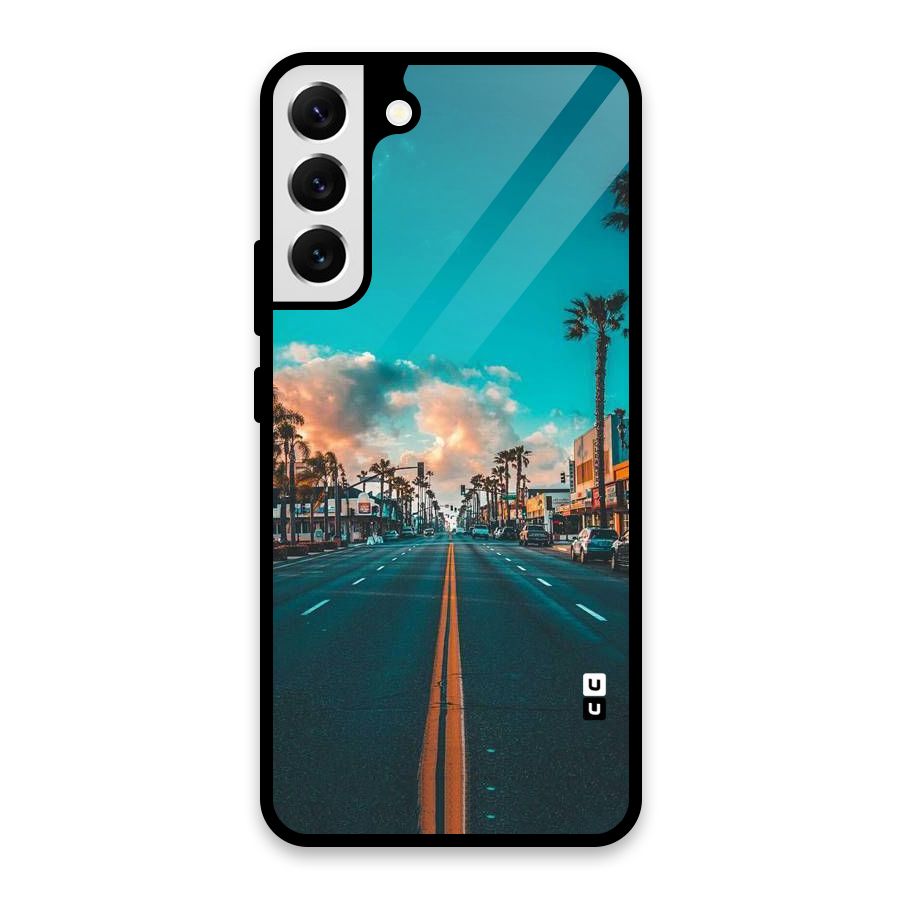 Sundown Road Glass Back Case for Galaxy S22 Plus 5G