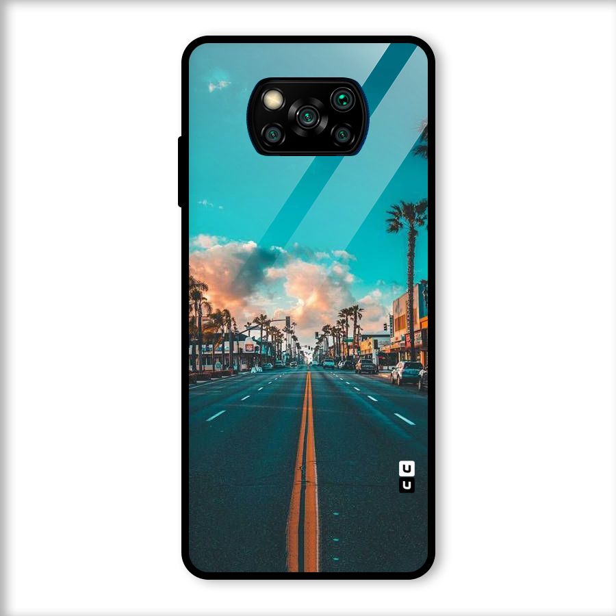 Sundown Road Glass Back Case for Poco X3