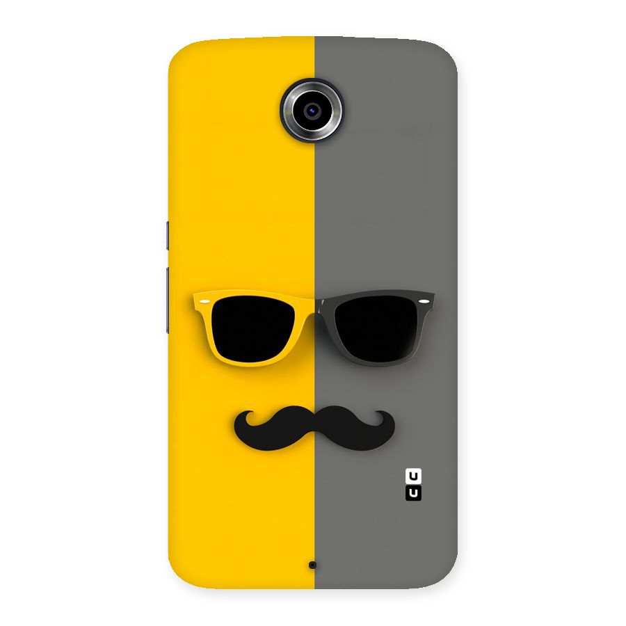 Sunglasses and Moustache Back Case for Nexsus 6