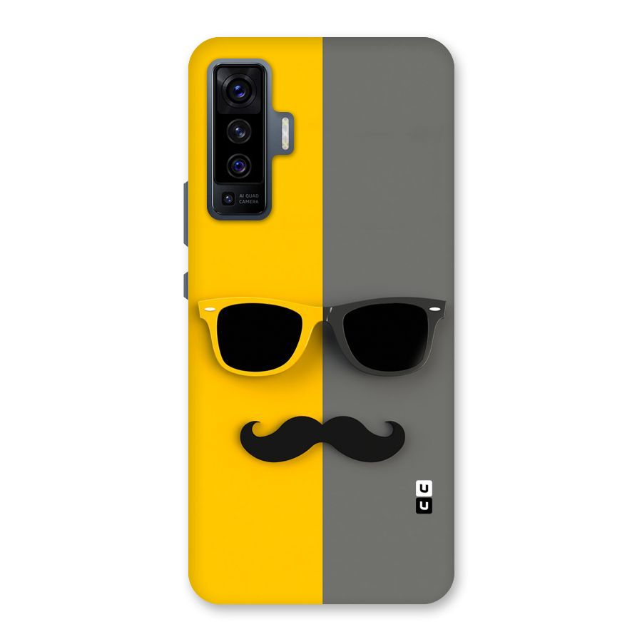 Sunglasses and Moustache Back Case for Vivo X50
