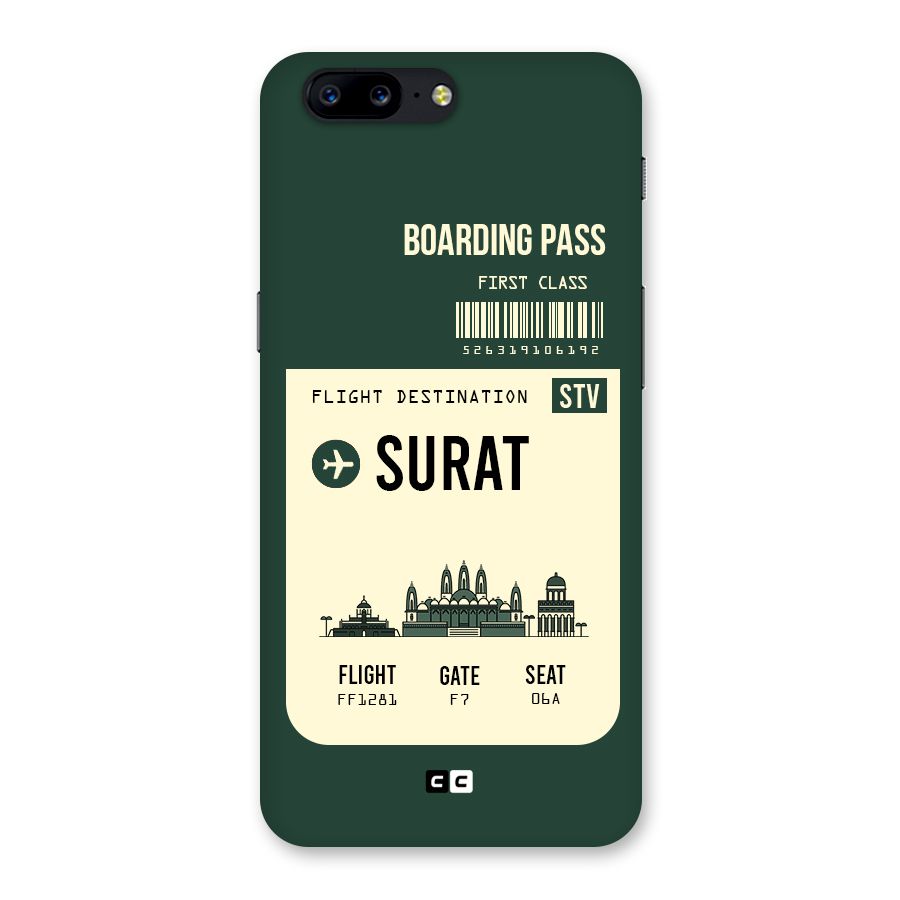 Surat Boarding Pass Back Case for OnePlus 5