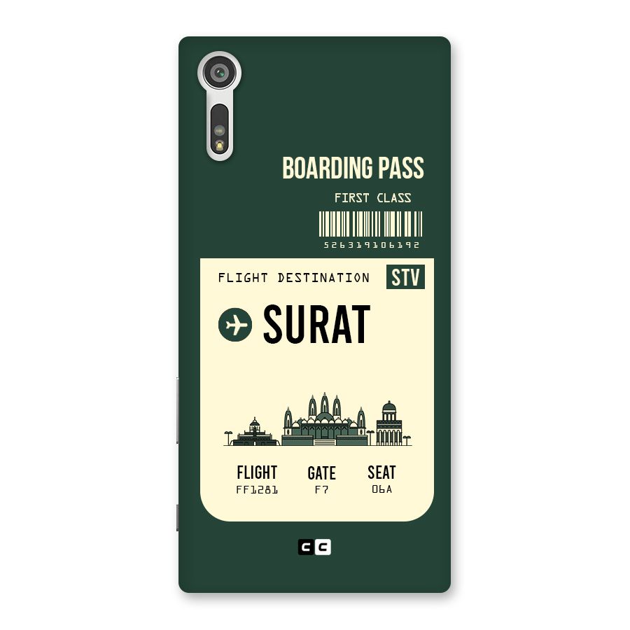 Surat Boarding Pass Back Case for Xperia XZ
