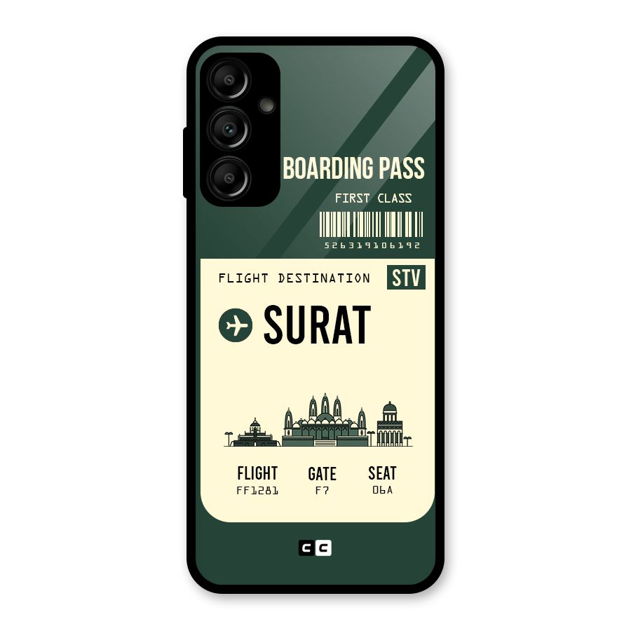 Surat Boarding Pass Glass Back Case for Galaxy A14 5G