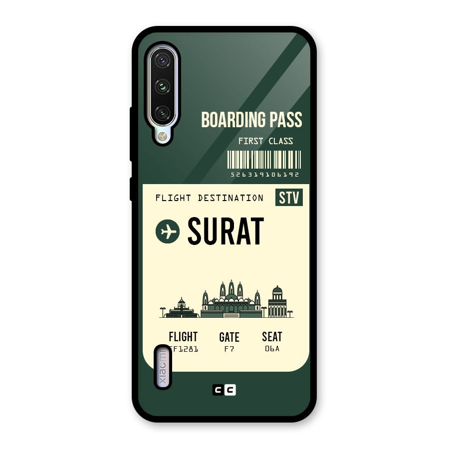 Surat Boarding Pass Glass Back Case for Mi A3