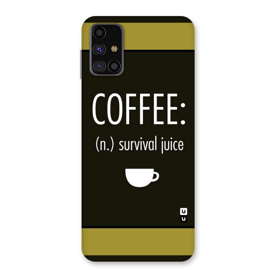 Survival Juice Back Case for Galaxy M31s