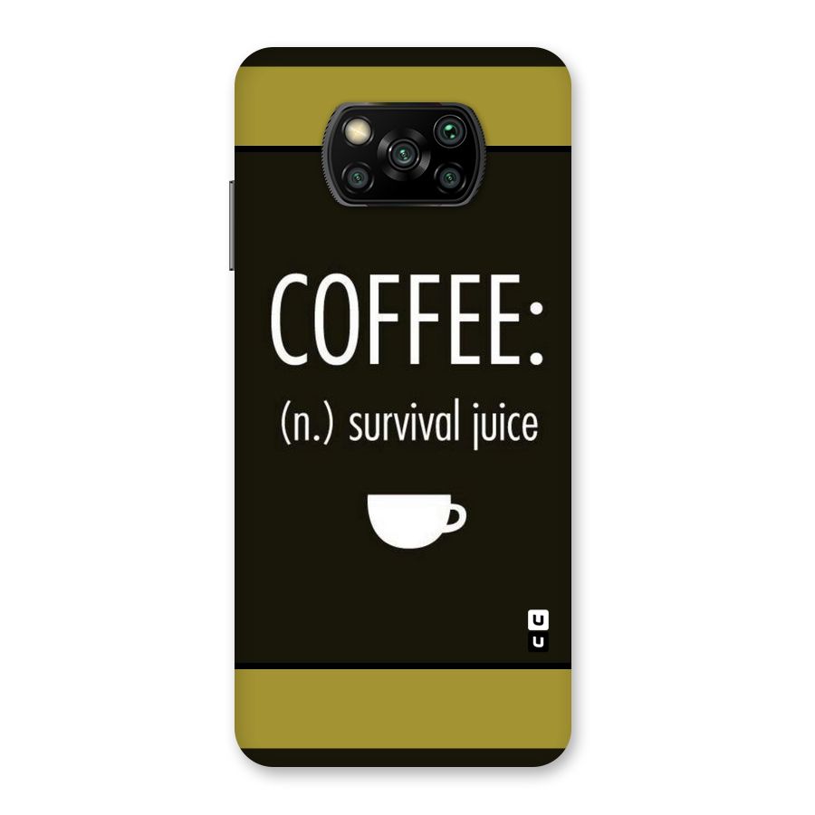 Survival Juice Back Case for Poco X3