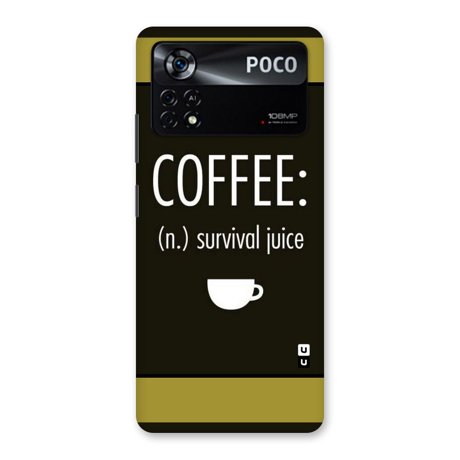 Survival Juice Back Case for Poco X4 Pro 5G