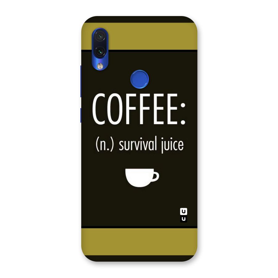 Survival Juice Back Case for Redmi Note 7