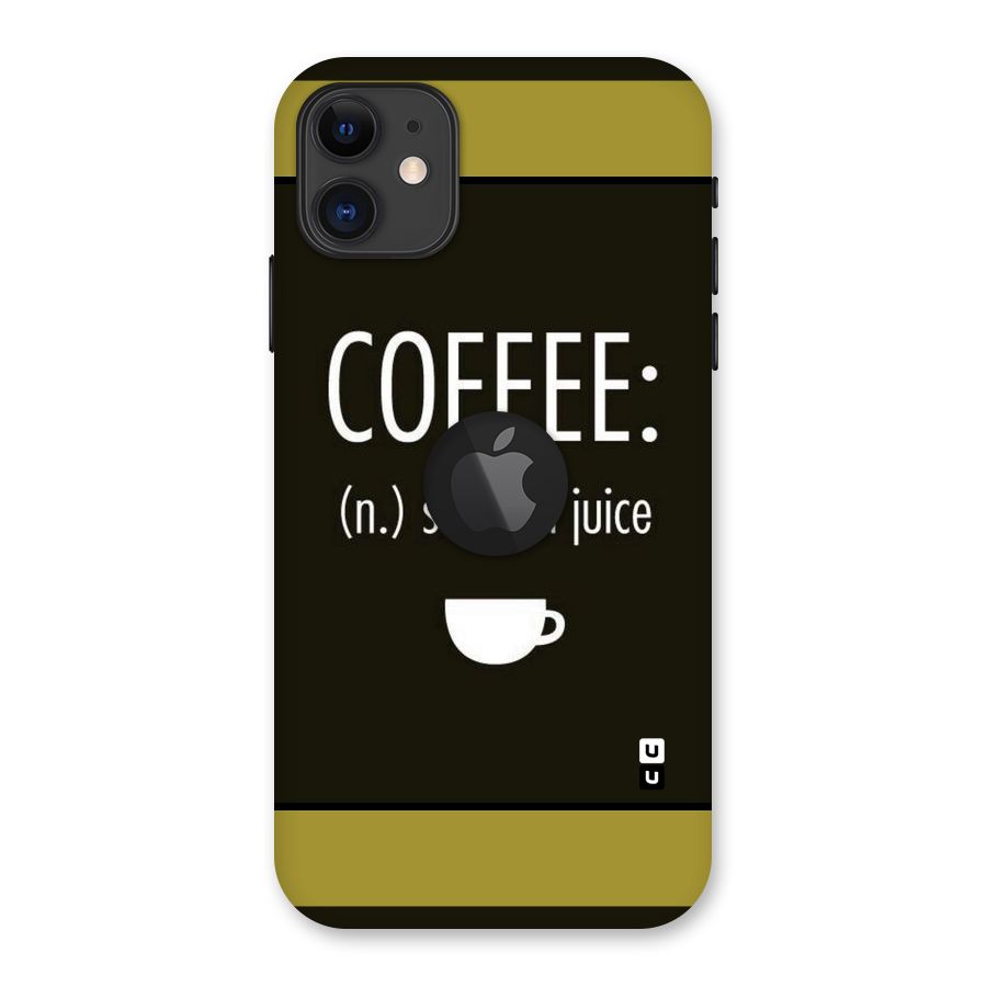 Survival Juice Back Case for iPhone 11 Logo Cut