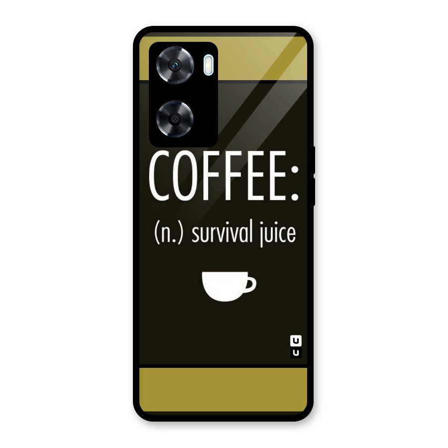 Survival Juice Glass Back Case for Oppo A77