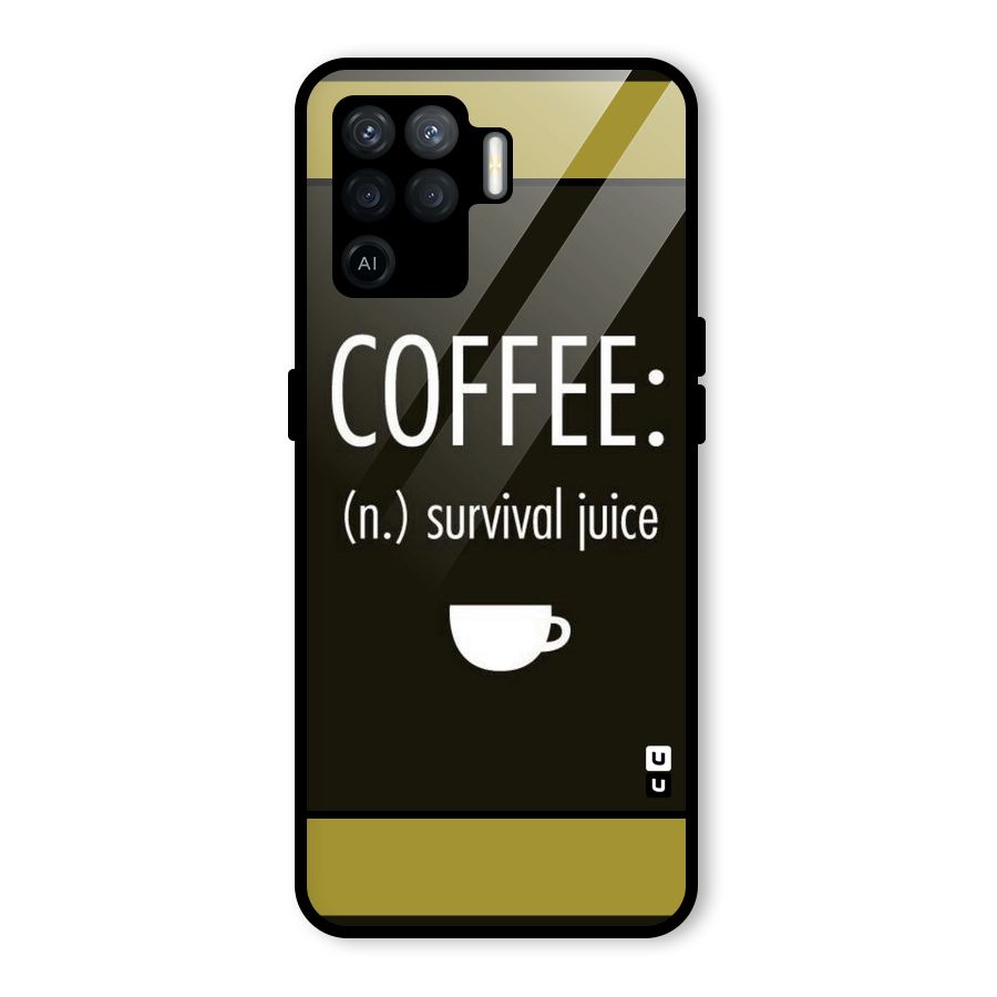 Survival Juice Glass Back Case for Oppo F19 Pro