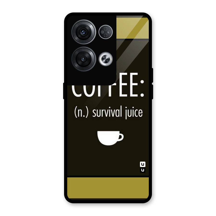 Survival Juice Glass Back Case for Oppo Reno8 Pro 5G