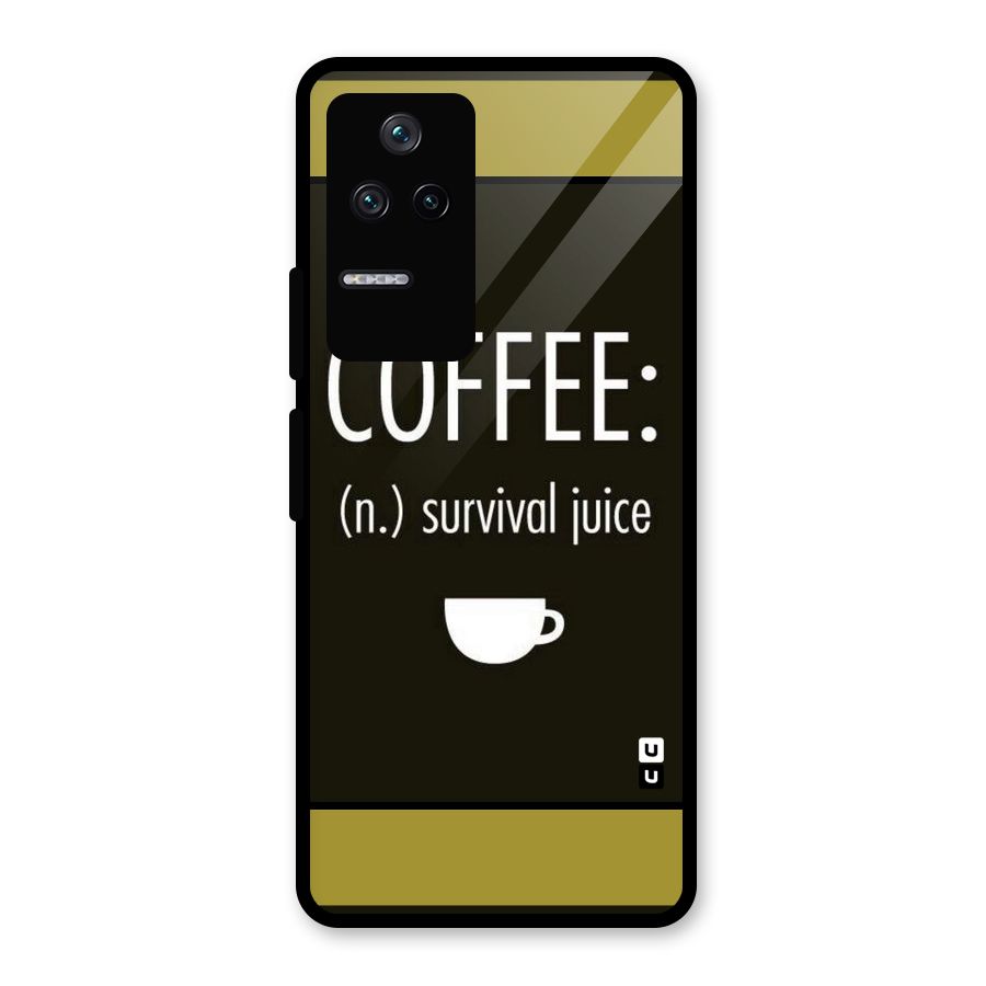 Survival Juice Glass Back Case for Poco F4 5G