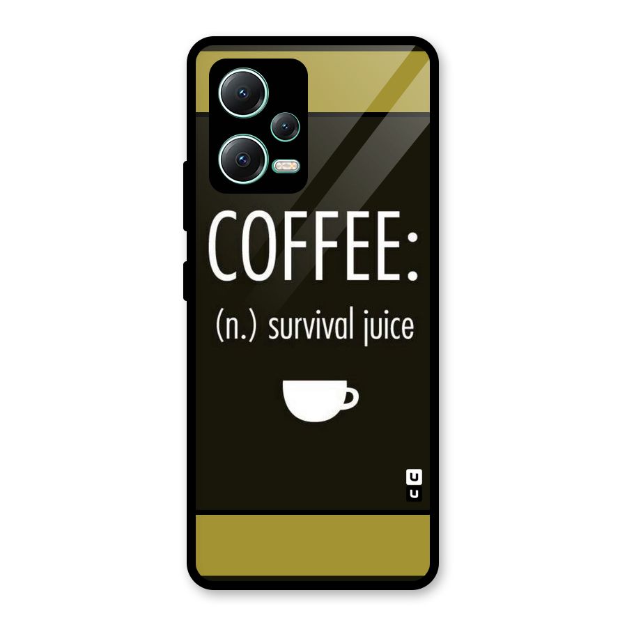Survival Juice Glass Back Case for Redmi Note 12 5G