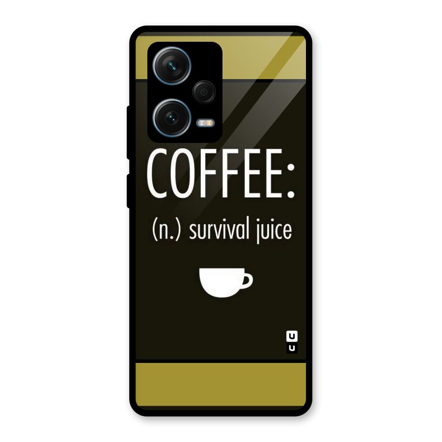 Survival Juice Glass Back Case for Redmi Note 12 Pro Plus 5G