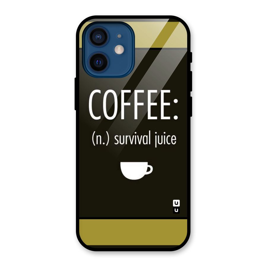 Survival Juice Glass Back Case for iPhone 12 Mini