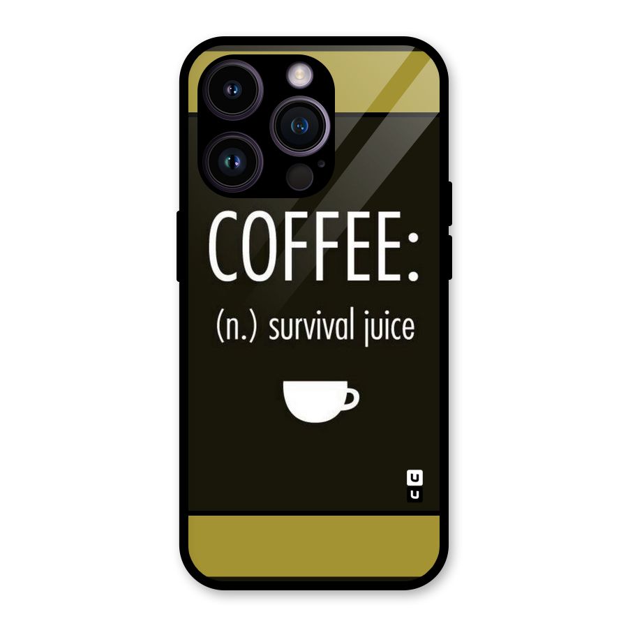 Survival Juice Glass Back Case for iPhone 14 Pro