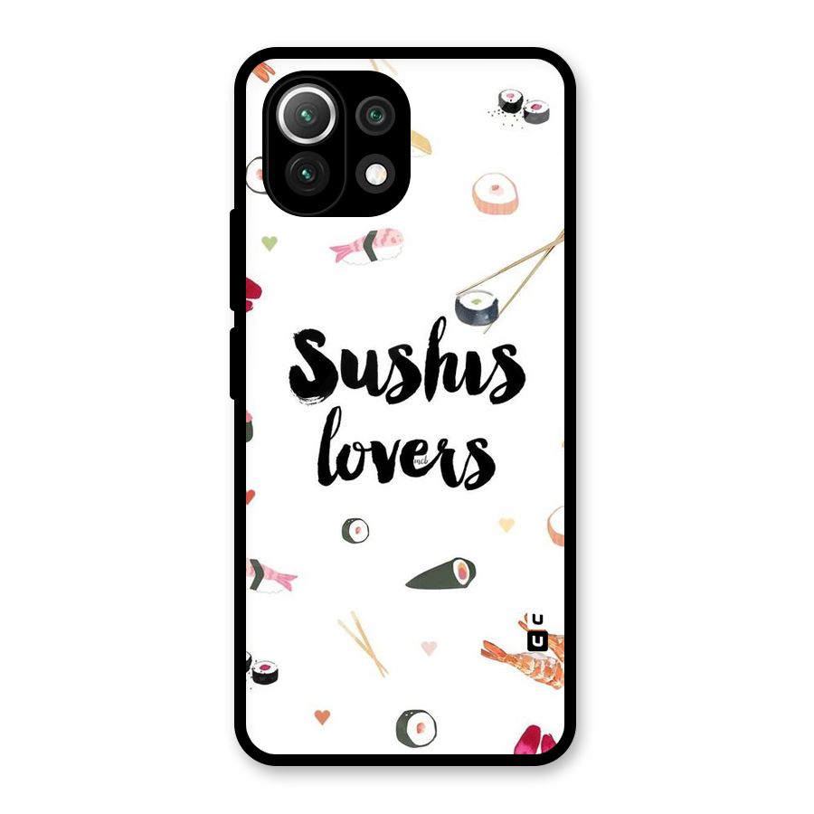 Sushi Lovers Glass Back Case for Mi 11 Lite NE 5G