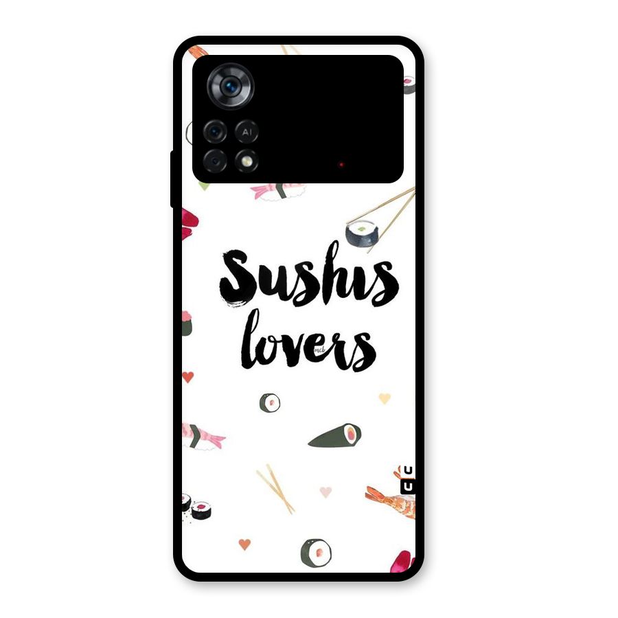 Sushi Lovers Glass Back Case for Poco X4 Pro 5G