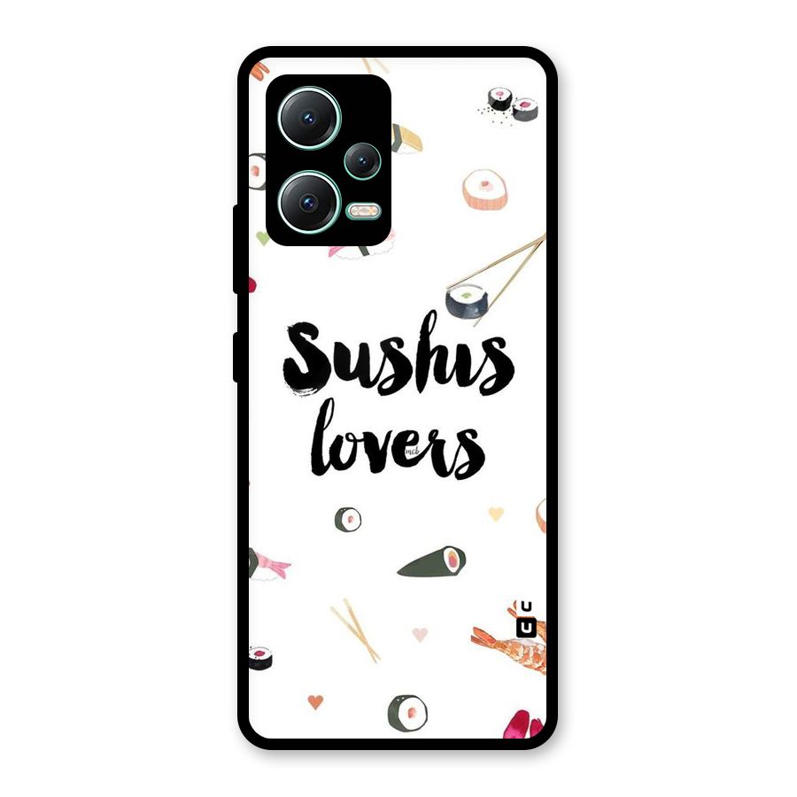 Sushi Lovers Glass Back Case for Redmi Note 12 5G