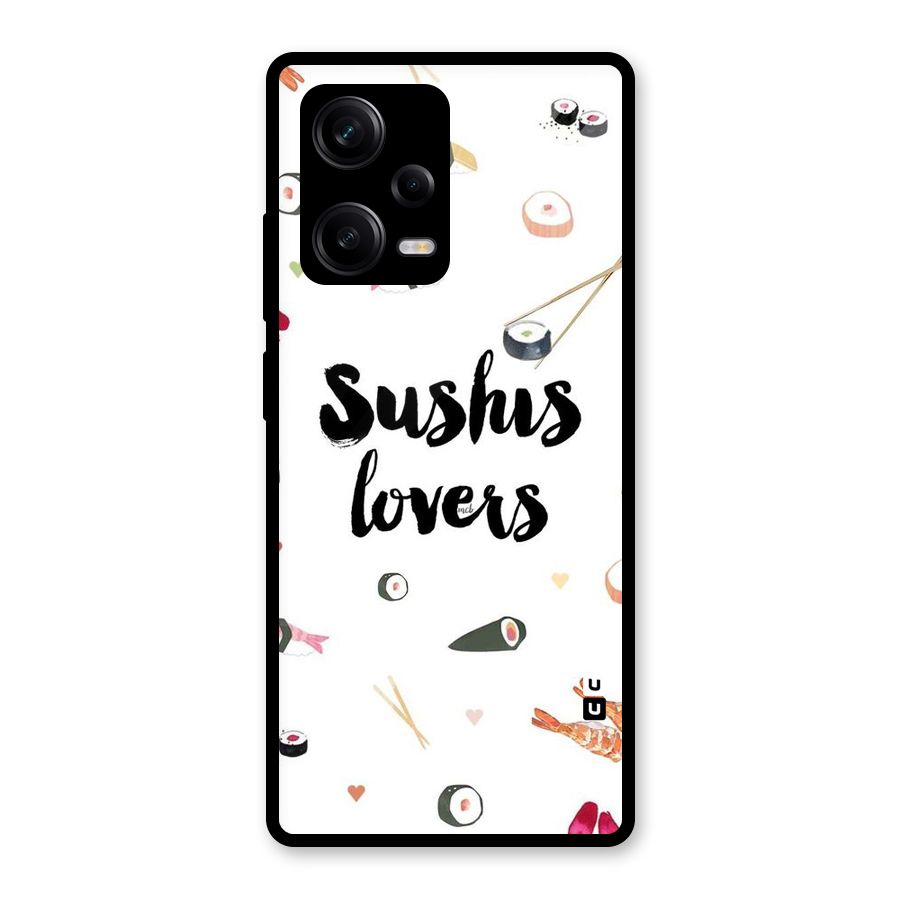 Sushi Lovers Glass Back Case for Redmi Note 12 Pro