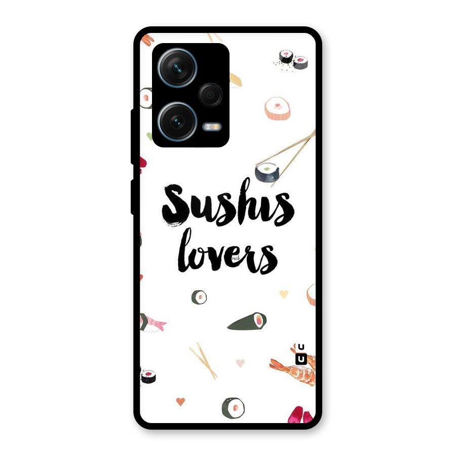 Sushi Lovers Glass Back Case for Redmi Note 12 Pro Plus 5G