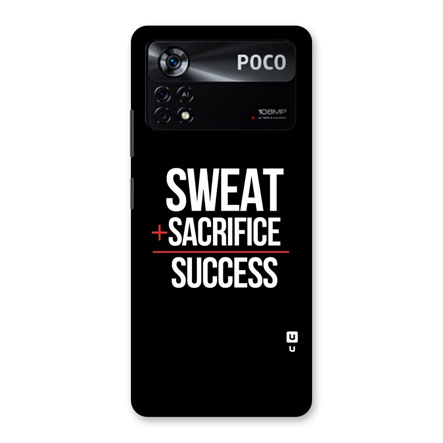 Sweat Sacrifice Success Back Case for Poco X4 Pro 5G