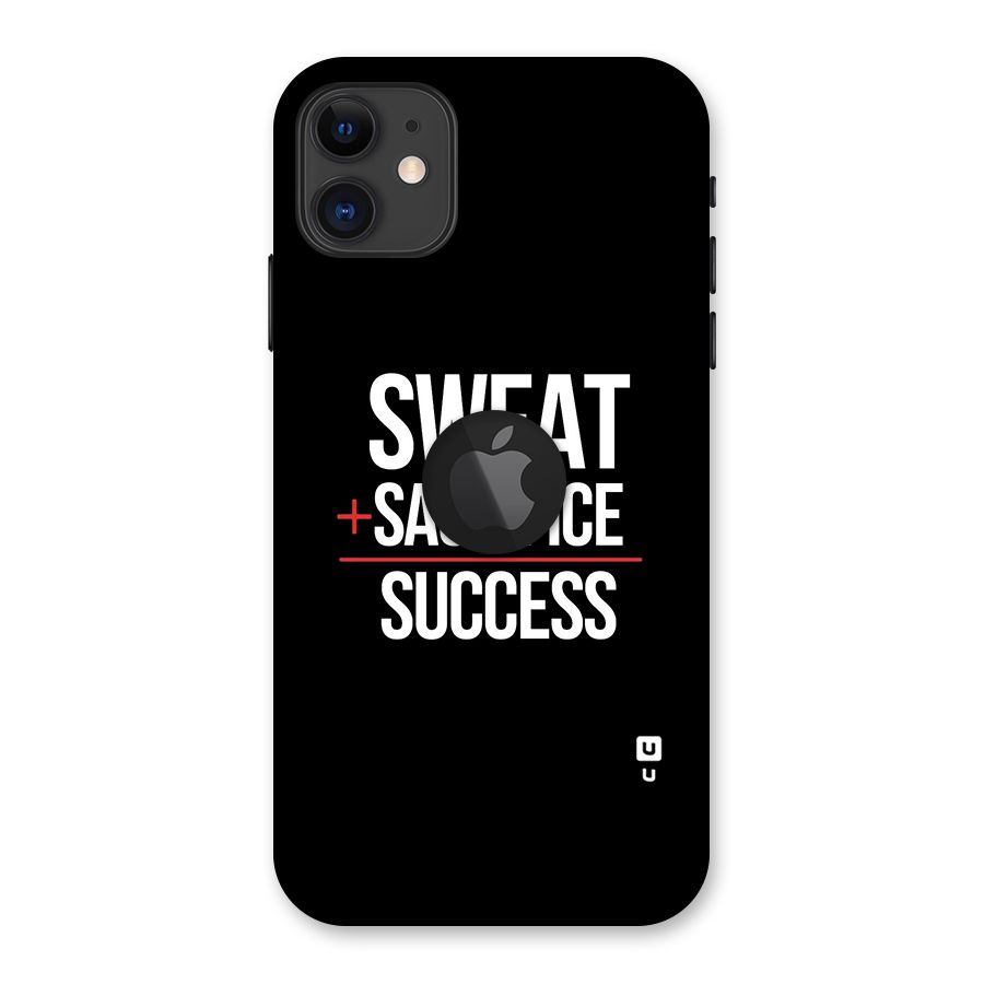 Sweat Sacrifice Success Back Case for iPhone 11 Logo Cut