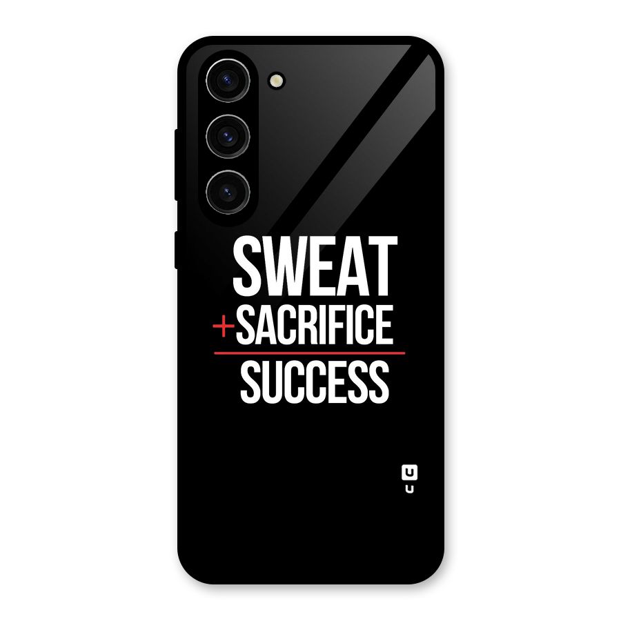 Sweat Sacrifice Success Glass Back Case for Galaxy S23 Plus