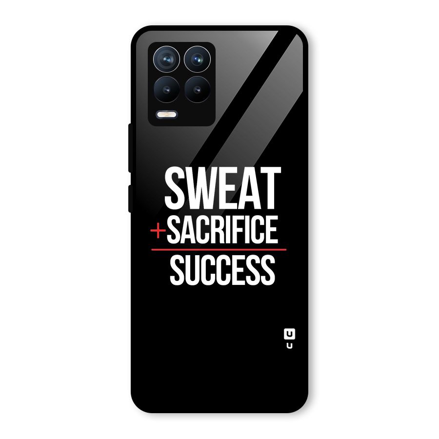 Sweat Sacrifice Success Glass Back Case for Realme 8