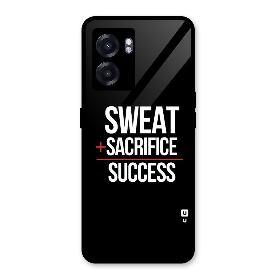 Sweat Sacrifice Success Glass Back Case for Realme Narzo 50 5G