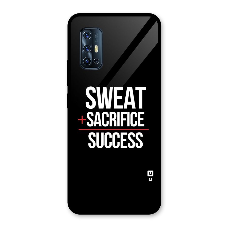 Sweat Sacrifice Success Glass Back Case for Vivo V17