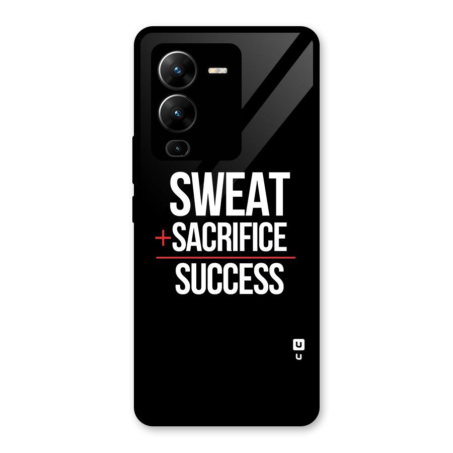 Sweat Sacrifice Success Glass Back Case for Vivo V25 Pro