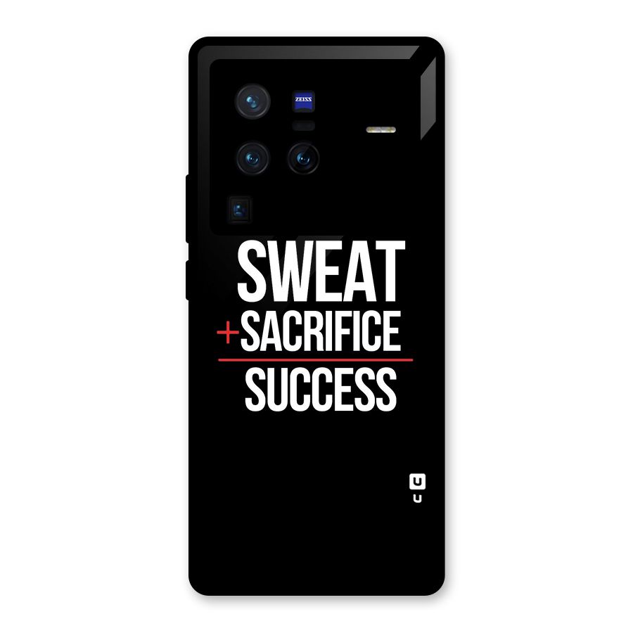 Sweat Sacrifice Success Glass Back Case for Vivo X80 Pro