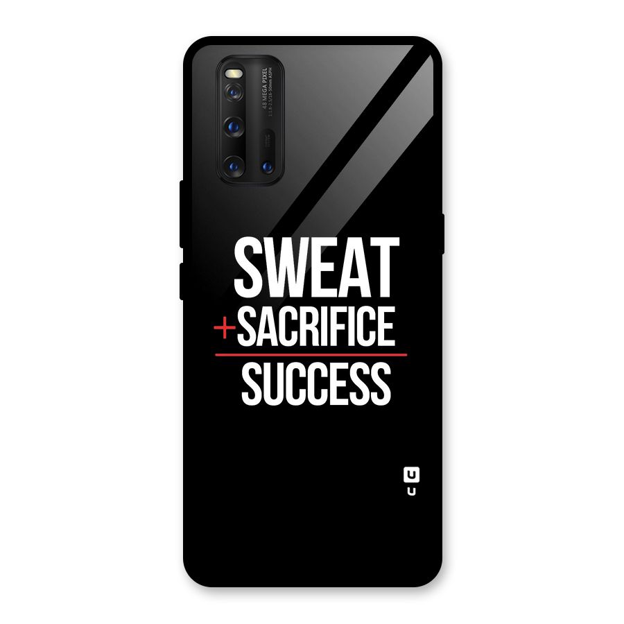 Sweat Sacrifice Success Glass Back Case for Vivo iQOO 3