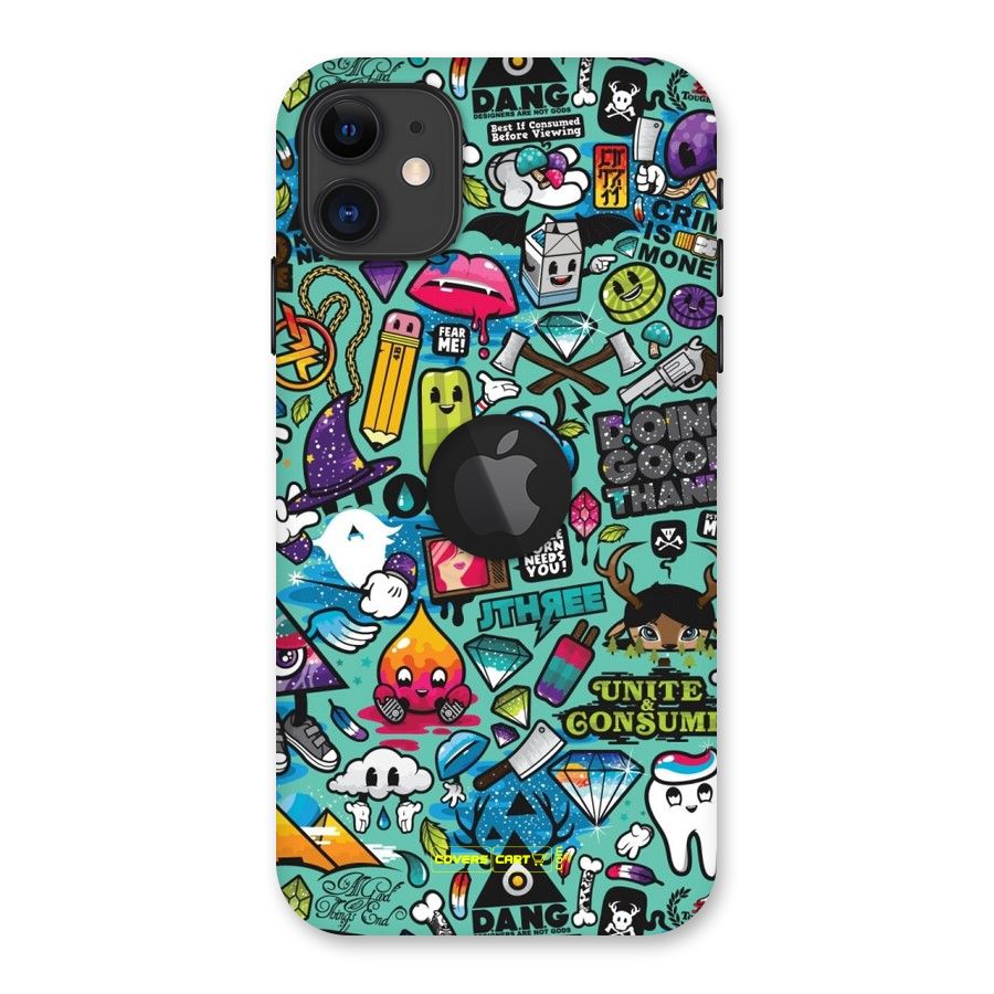 Sweet Candies Back Case for iPhone 11 Logo Cut