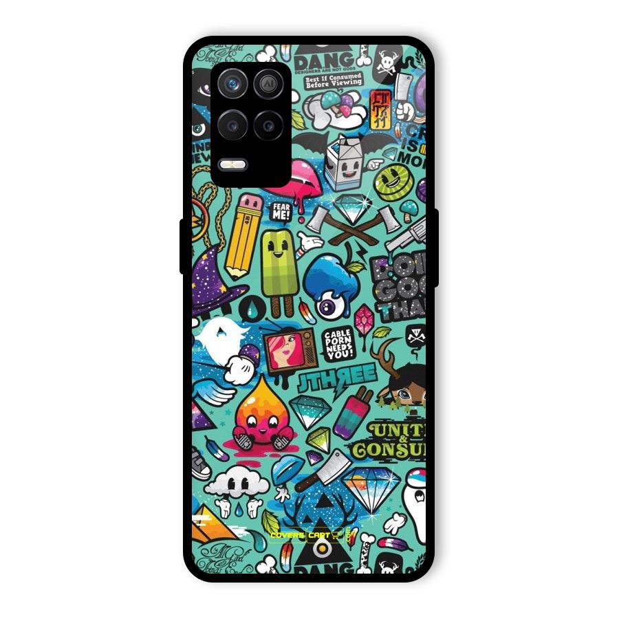 Sweet Candies Glass Back Case for Realme 8 5G