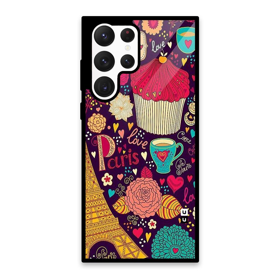Sweet Love Glass Back Case for Galaxy S22 Ultra 5G