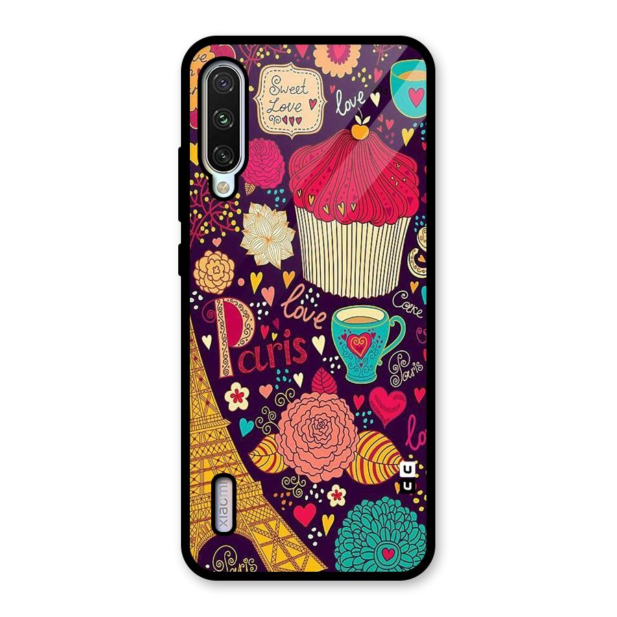 Sweet Love Glass Back Case for Mi A3