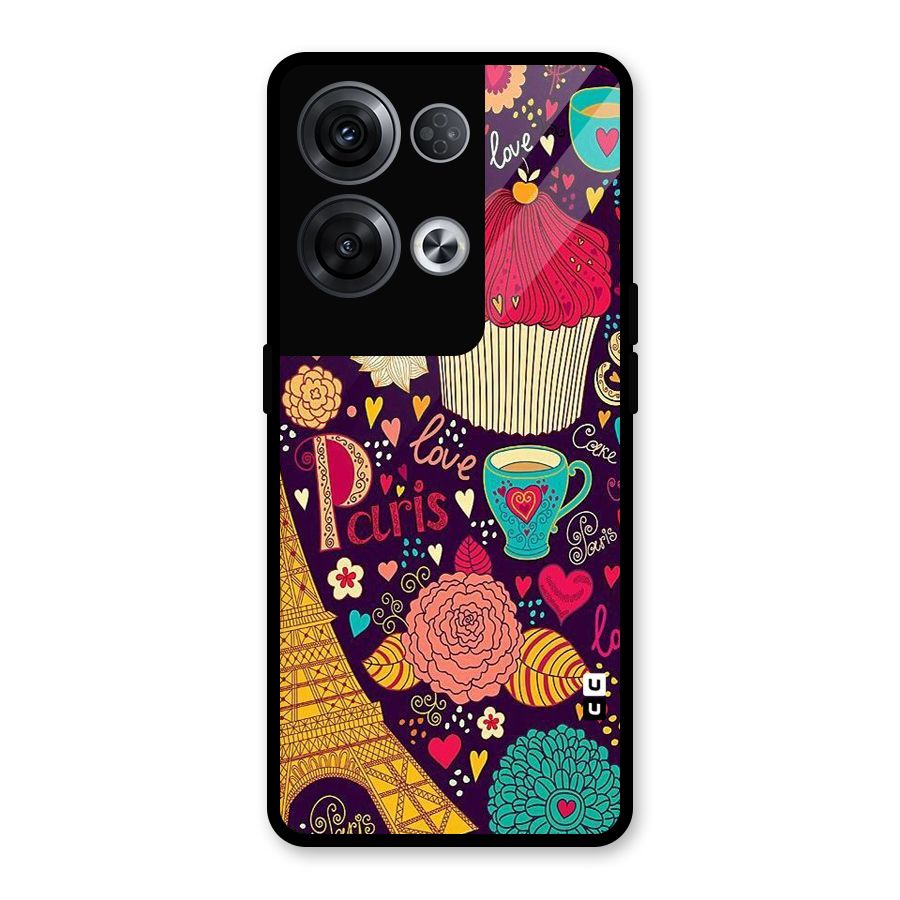 Sweet Love Glass Back Case for Oppo Reno8 Pro 5G