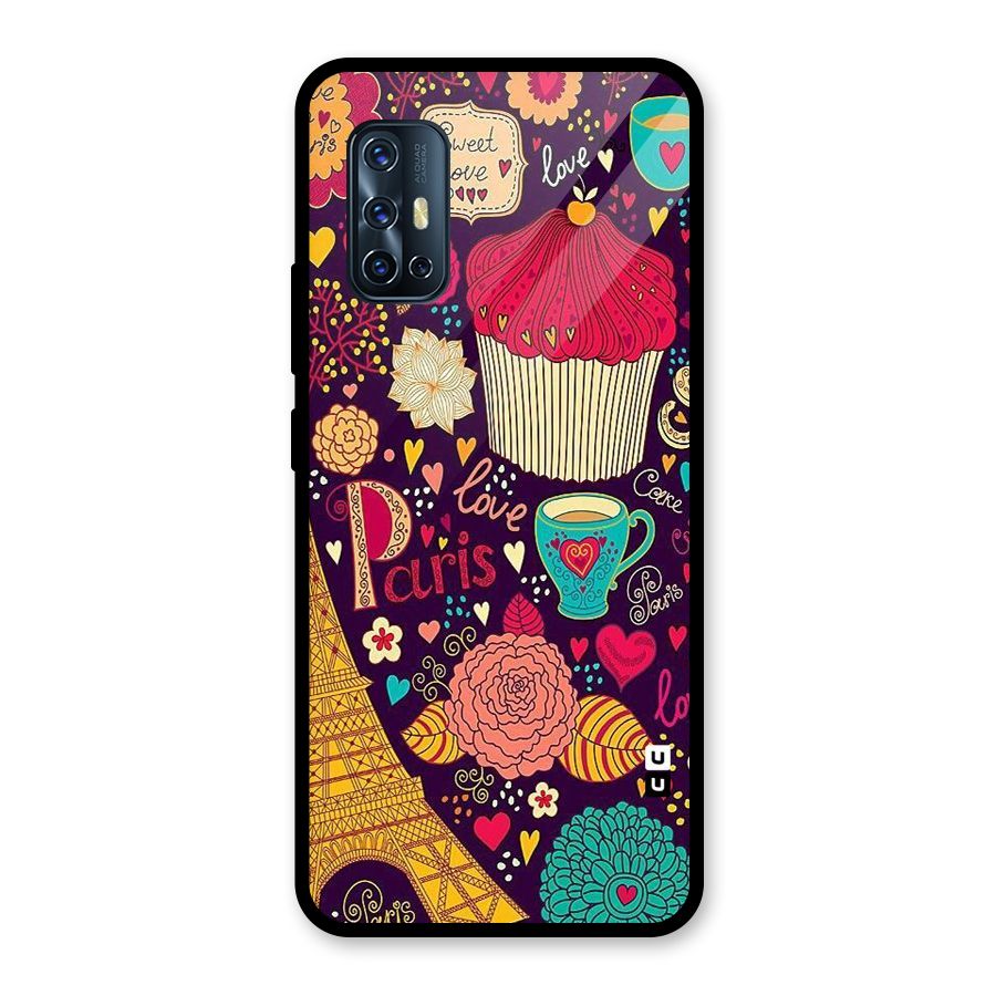 Sweet Love Glass Back Case for Vivo V17