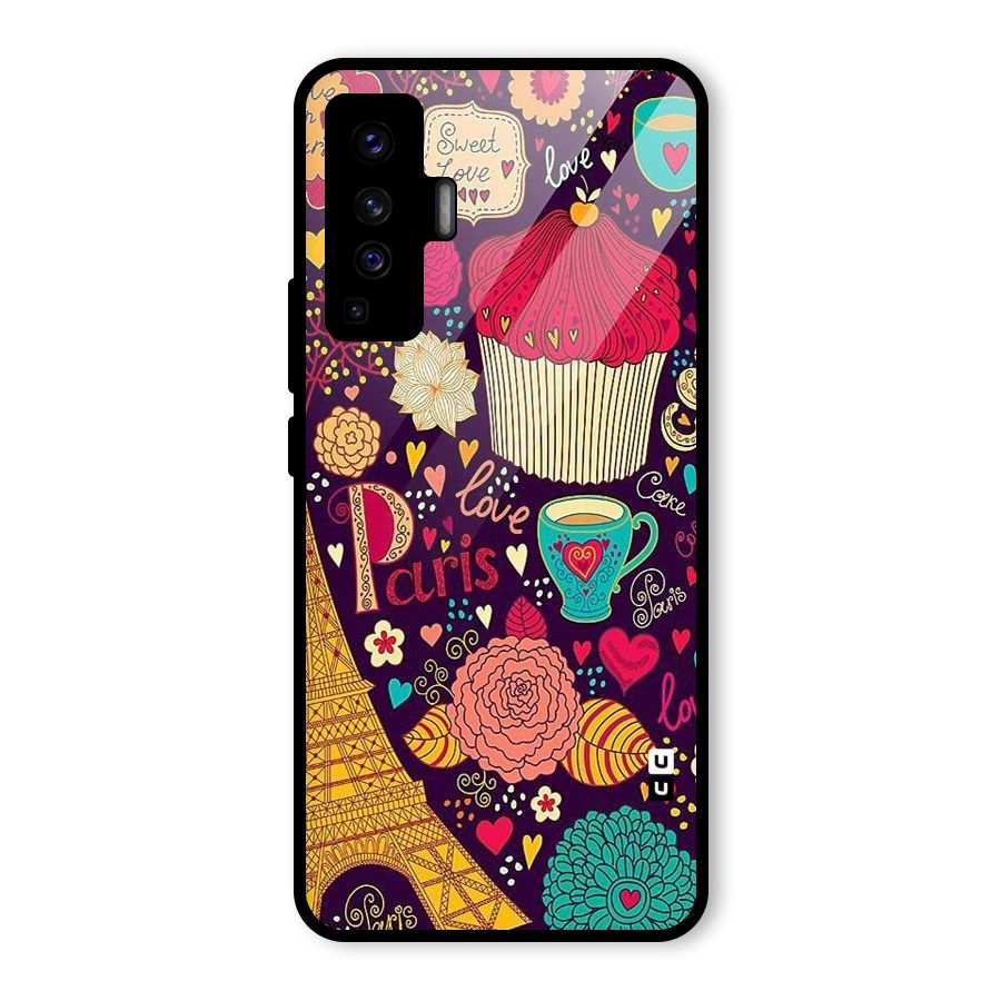 Sweet Love Glass Back Case for Vivo X50