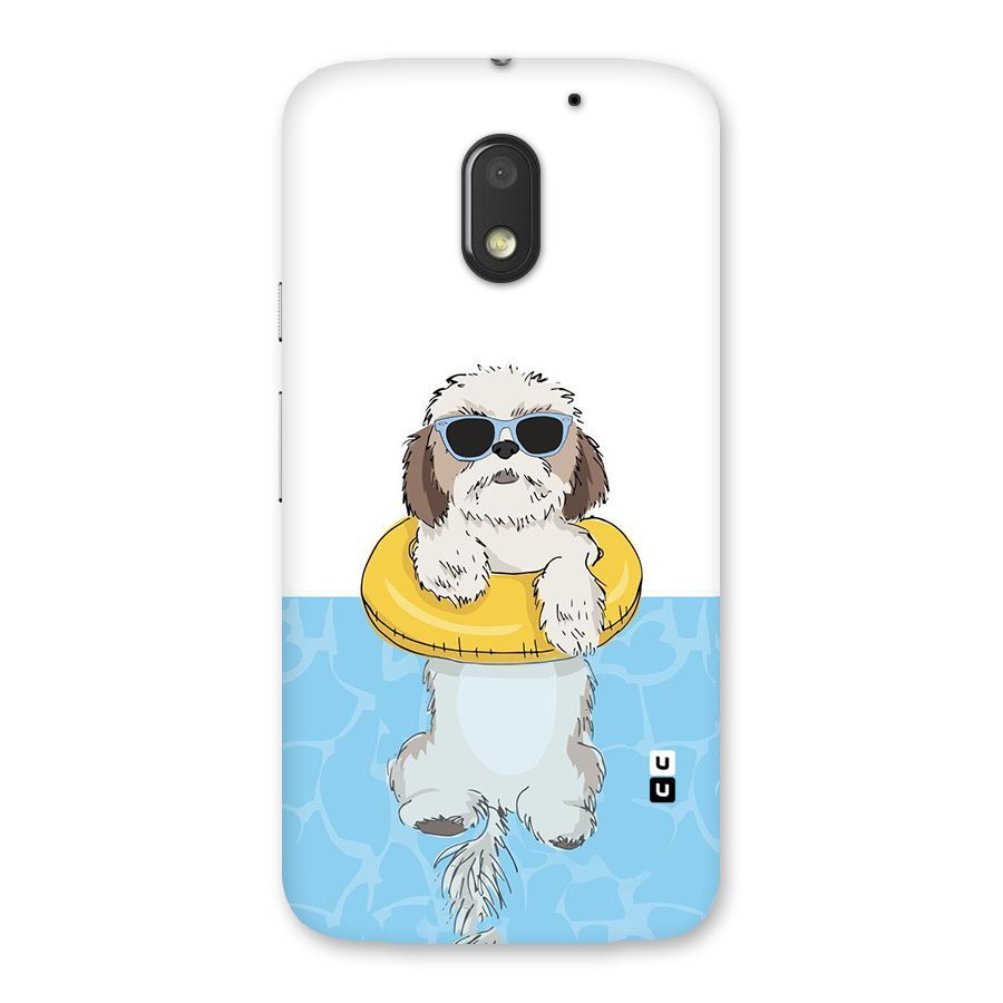 Swimming Doggo Back Case for Moto E3 Power