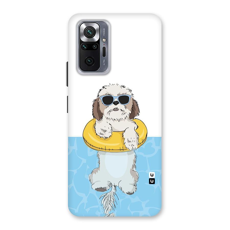Swimming Doggo Back Case for Redmi Note 10 Pro