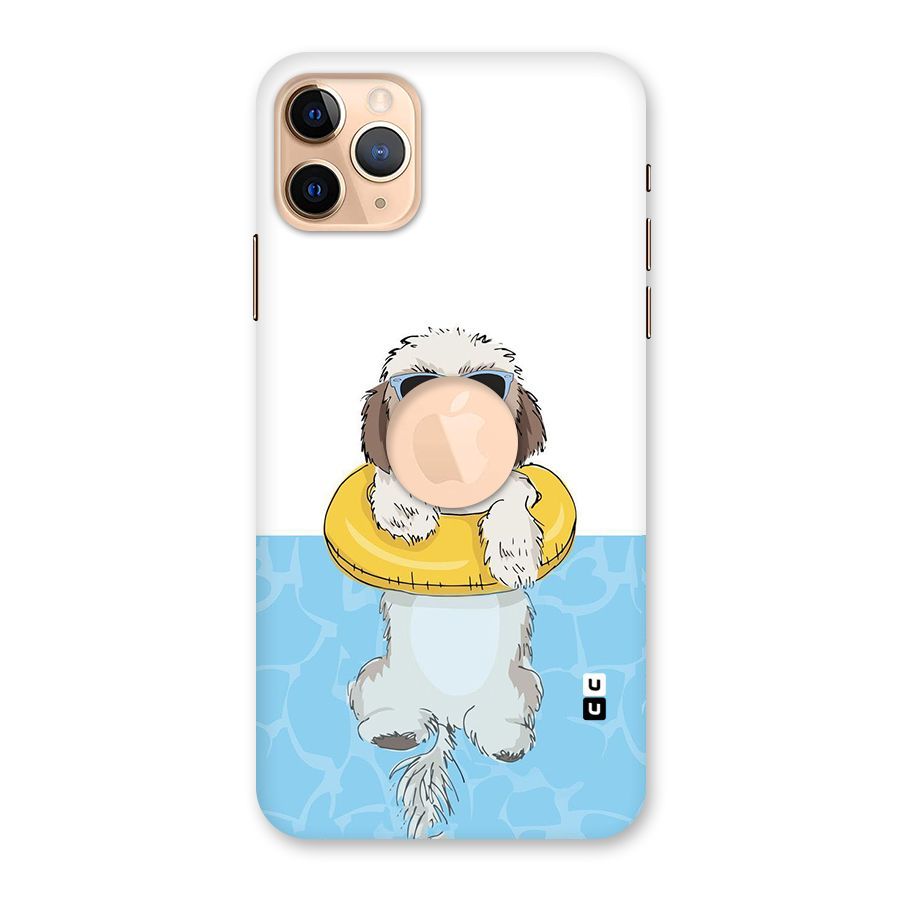 Swimming Doggo Back Case for iPhone 11 Pro Max Logo Cut