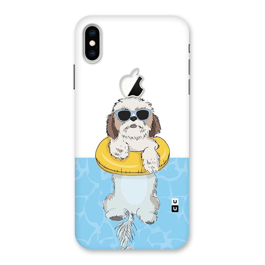 Swimming Doggo Back Case for iPhone XS Max Apple Cut
